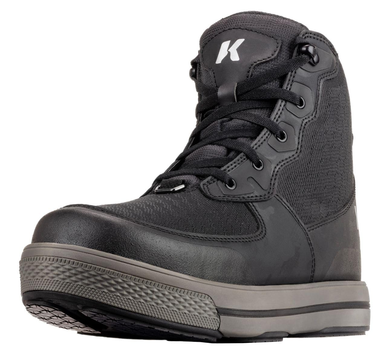 Korkers Men's Stealth Sneaker Wading Boot with Fixed Kling-On Rock Soles