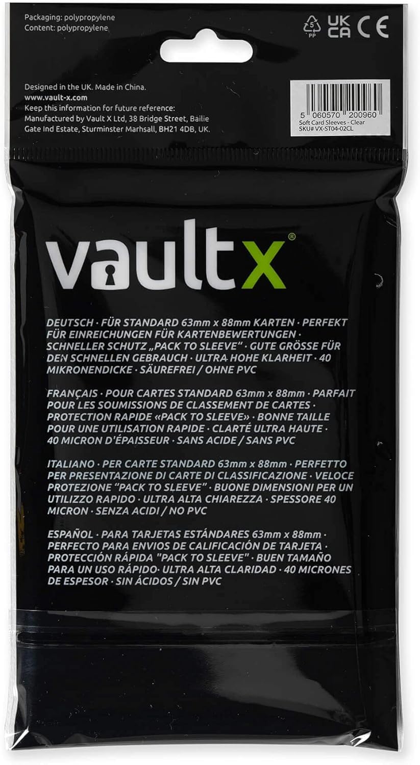 Vault X Trading Card Holders - 200 Semi-Rigid & 200 Penny Sleeves | Durable Protection for Collectibles