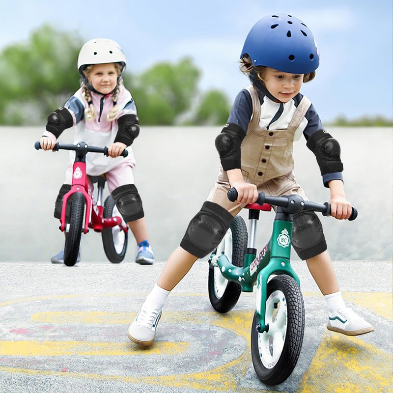 DA - Adult and Child Knee, Elbow, and Wrist Guards, Suitable for Bicycles, ice Skating, Roller Skating, Skateboarding, and Scooters Yellow