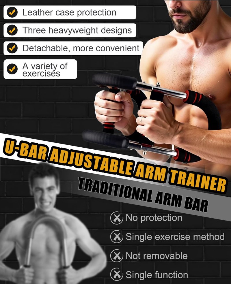 Twister Arm Trainer for Men & Women -【3.0 Upgrade】 40-150lbs Adjustable Chest Workout Equipment，Portable Home Gym Strength Training for Arms, Shoulder & Upper Body Muscle Building