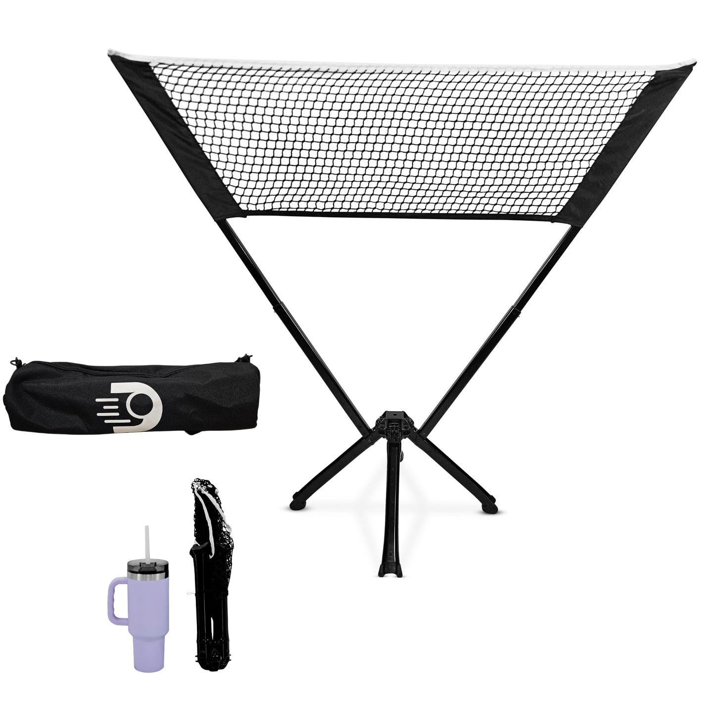 Dinkaroo™ Mini Portable Pickleball Practice Net - Pop-Up Training Net for Dinks, Volleys & Warm-Ups - Lightweight, Compact & Travel-Ready - Easy Setup Backyard Sports Trainer (Patent Pending)