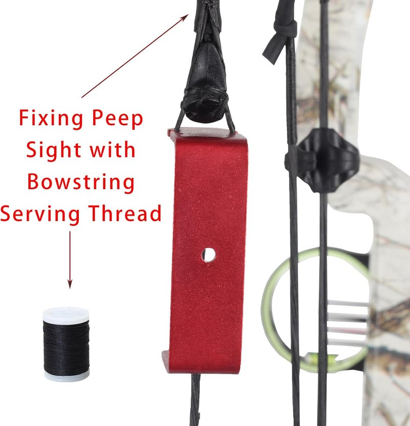 Archery Tubing Peep Sight Tool - Bow String Separator & Serving Thread for Compound Bow Hunting
