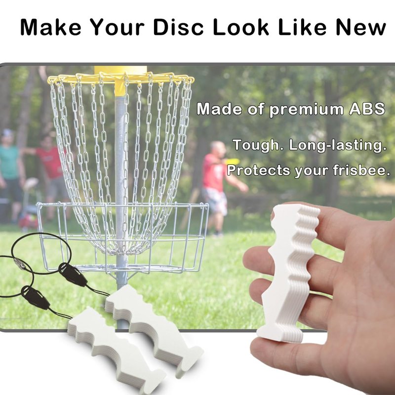 YENANA 2-Pack Disc Golf Maintenance Tool – Multi-Groove Repair & Cleaning Tool for Flying Discs, Frisbee Golf, and Ultimate – Portable Disc Golf Accessories
