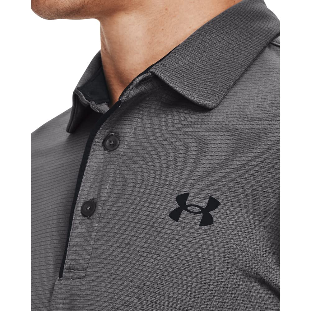 Under Armour Men's Tech Golf Polo , Graphite (040)/Black, 3X-Large