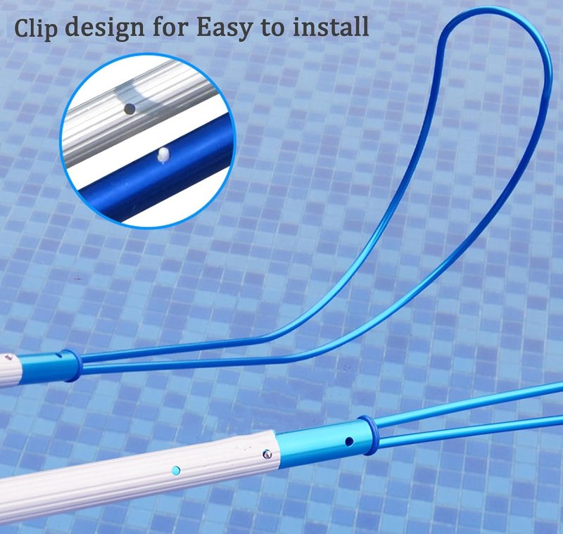 Pool Safety Hook - 12 Ft Aluminum Telescopic Rescue Pole for Swimming Pools | Essential Safety Equipment