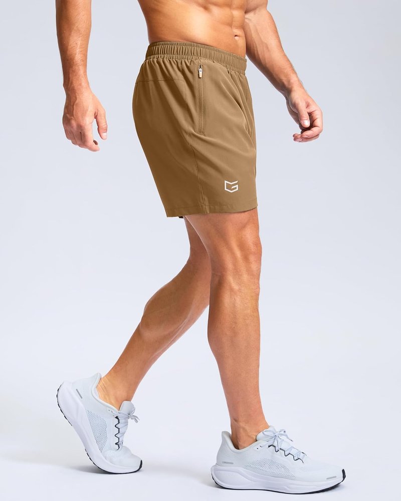 Men's Athletic Running Shorts - Quick Dry with Zipper Pockets | 7"/5"/9" Sizes for Gym & Outdoor Activities