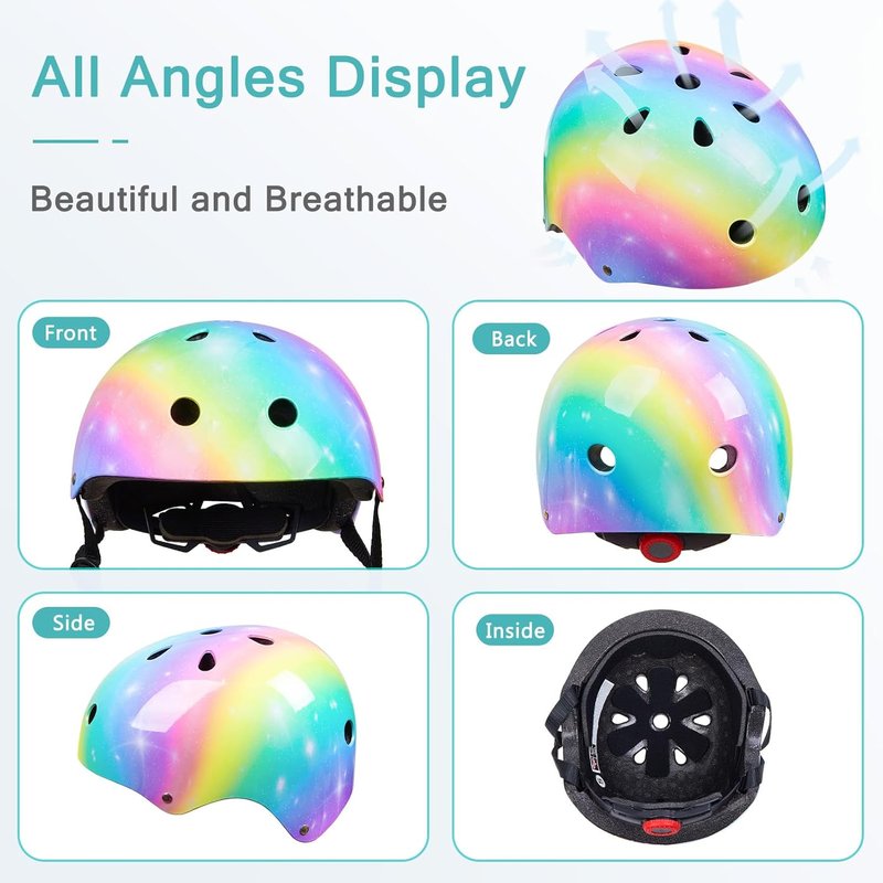 Toddler Bike Helmet - Bienbee Kids Skateboard & Scooter Safety Gear | Ages 3-14, Adjustable Fit