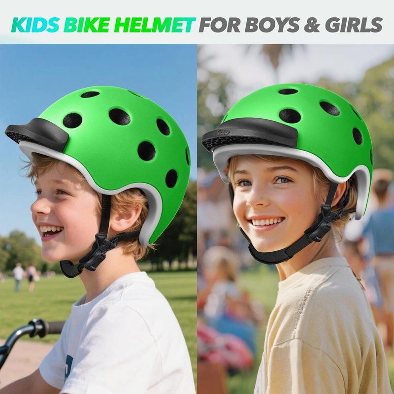 Wemfg Kids Bike Helmet for 5-8-14 Magnetic Buckle Skateboard Helmet for Boys Girls Child Youth Adjustable Lightweight Ventilation and Multi-Sports Scooter Cycling Roller Balance