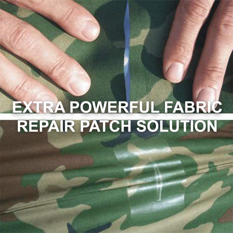 TEAR-AID Fabric Repair Kit, Type A Clear Patch for Canvas, Fiberglass, Leather, Polyester, Nylon & More, Gold Box, 2 Pack