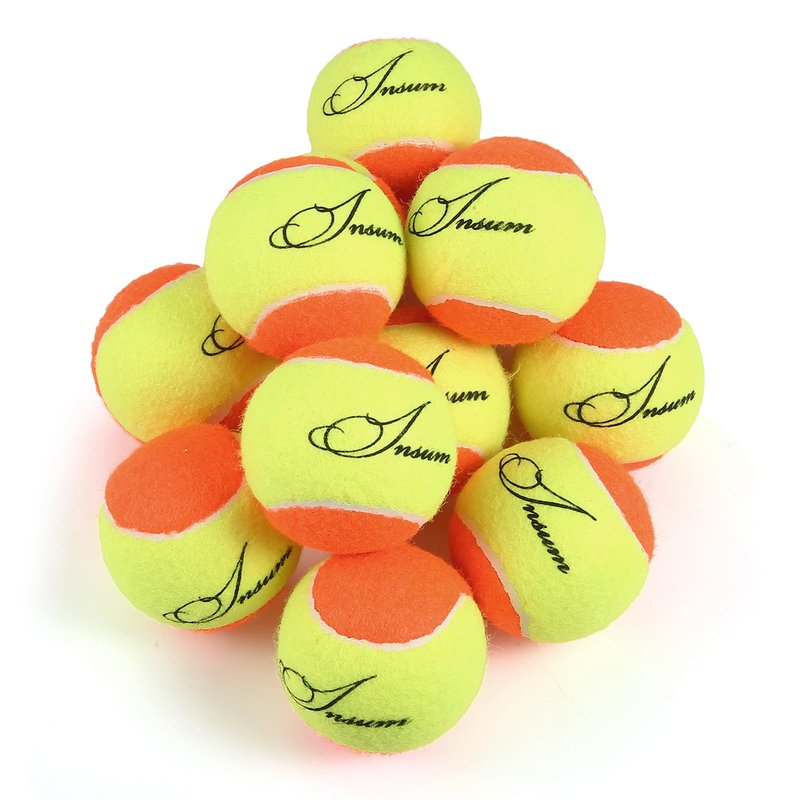 INSUM Tennis Balls, 75% Low Pressureless Tennis Balls for Beginners, Made of Premium Durable Felt, Idea for Little Beginner Practice