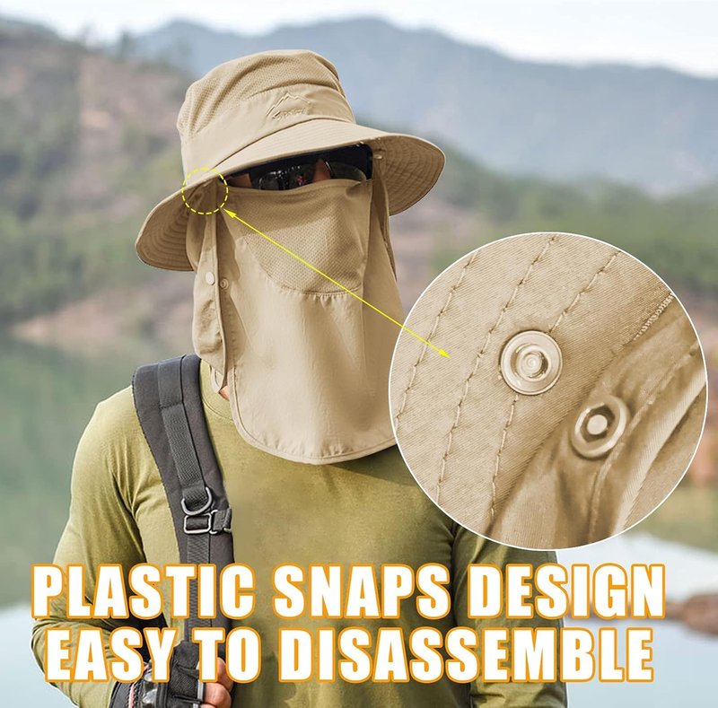 Sun Hats for Men & Women - UPF 50+ Breathable Fishing Hat | Wide Brim UV Protection for Summer