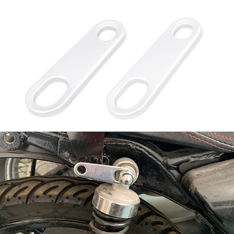 HQRNYP 2PCS Motorcycle Rear Turn Signal Mounting Bracket, Motorcycle Lamp Bracket, Straight 10mm Turn Signal Mounting Holder, Indicator Light Relocation Holder for Scooter ATV (Silver/Straight)