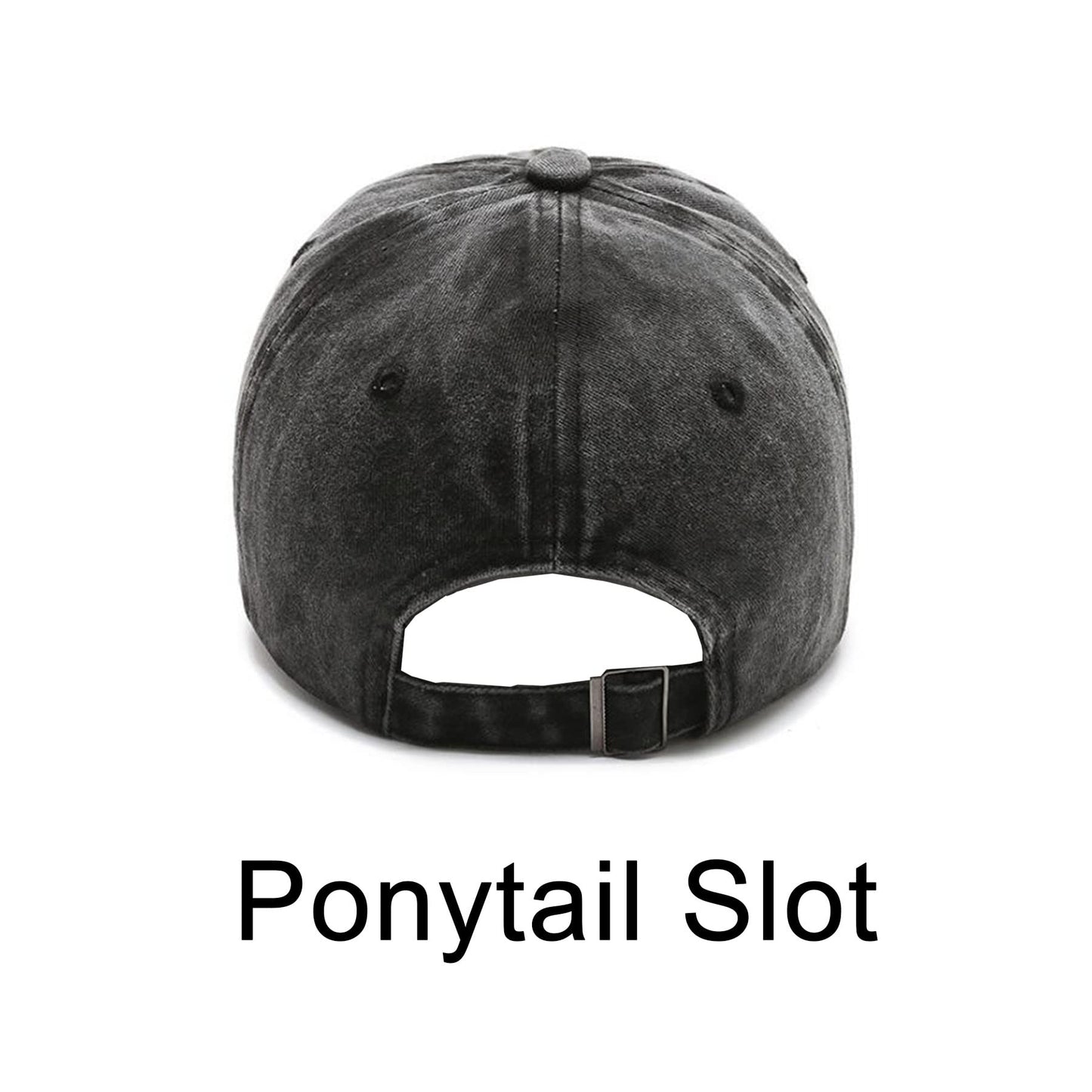 NPJY Baseball Cap Golf Dad Hat Adjustable Original Classic Low Profile Cotton Hat Vintage Washed Distressed Trucker Cap Black(Washed)