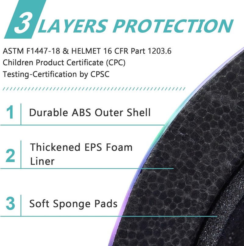 Toddler Bike Helmet - Bienbee Kids Skateboard & Scooter Safety Gear | Ages 3-14, Adjustable Fit