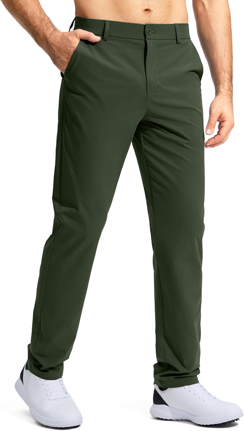 Men's Golf Pants - Stretch Lightweight Quick-Dry Trousers with Pockets | Sizes 30/32/34