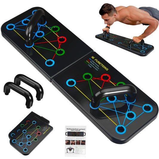 Push Up Board, Emurdyon 2 in 1 Home Workout Equipment, Strength Training Pushup Stands, Chest Muscle Exercise Equipment Men & Women Weights