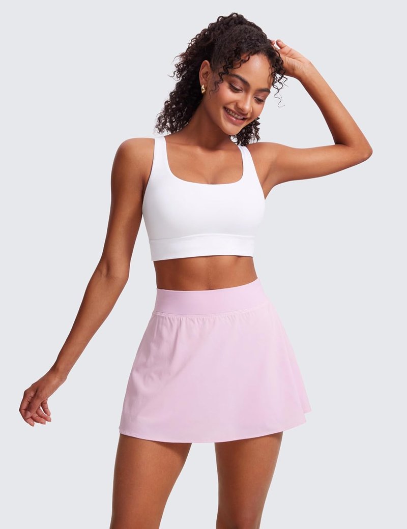 Butterluxe U Back Longline Sports Bra for Women - Scoop Neck Padded Yoga Crop Top | Comfortable Fit