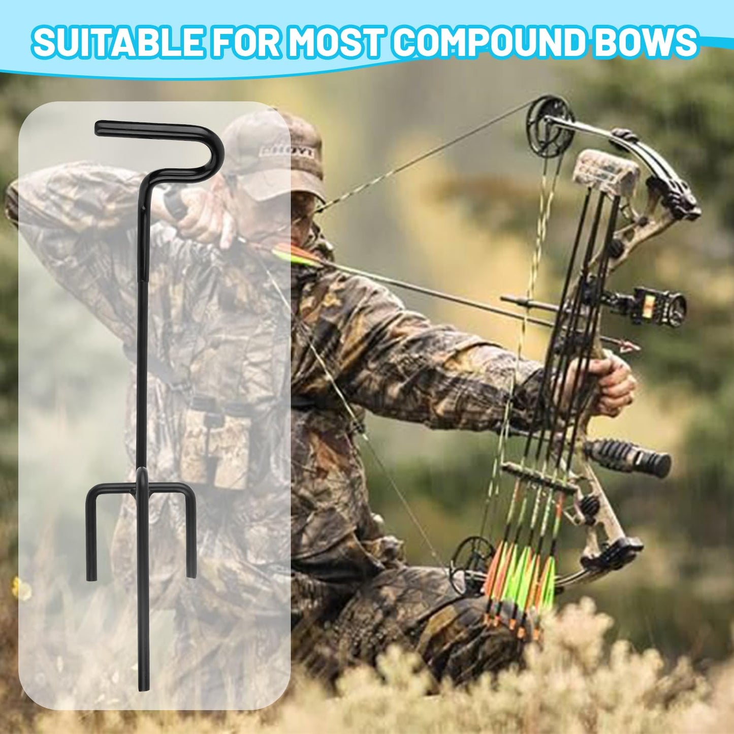 Ground Blind Bow Holder, 2-Pack