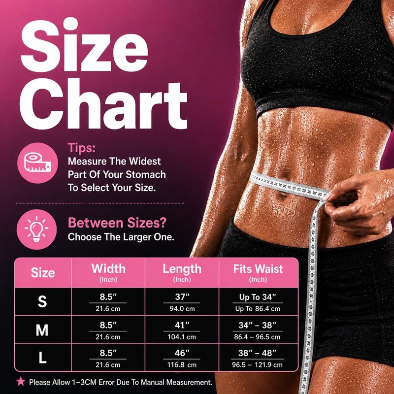 YITIANTL Waist Trainer for Women and Men Belly Fat, Neoprene Sauna Sweat Band, Stomach Wrap Waist Trimmer for Workout, Lower Back Support-Small Pink