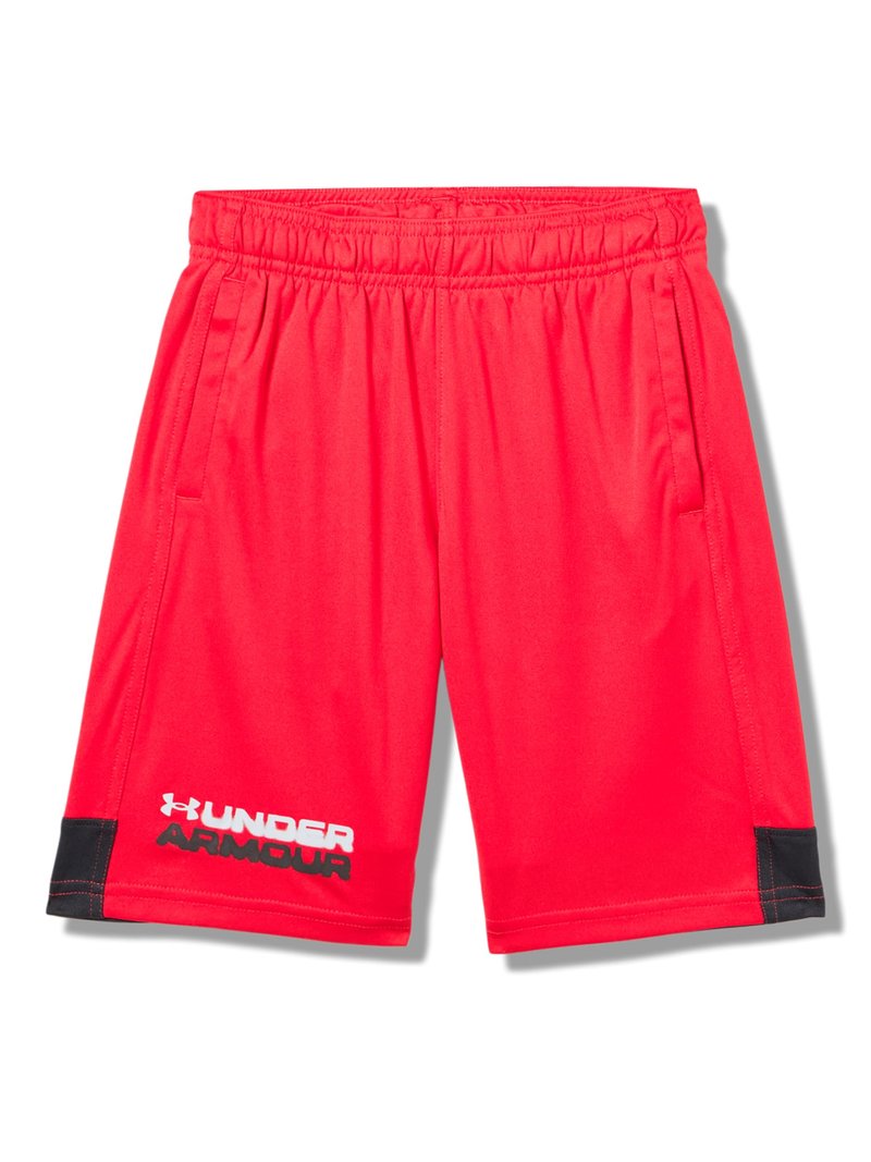Under Armour Boys' Tech Graphic Shorts, (600) Red/Black/Mod Gray, Medium