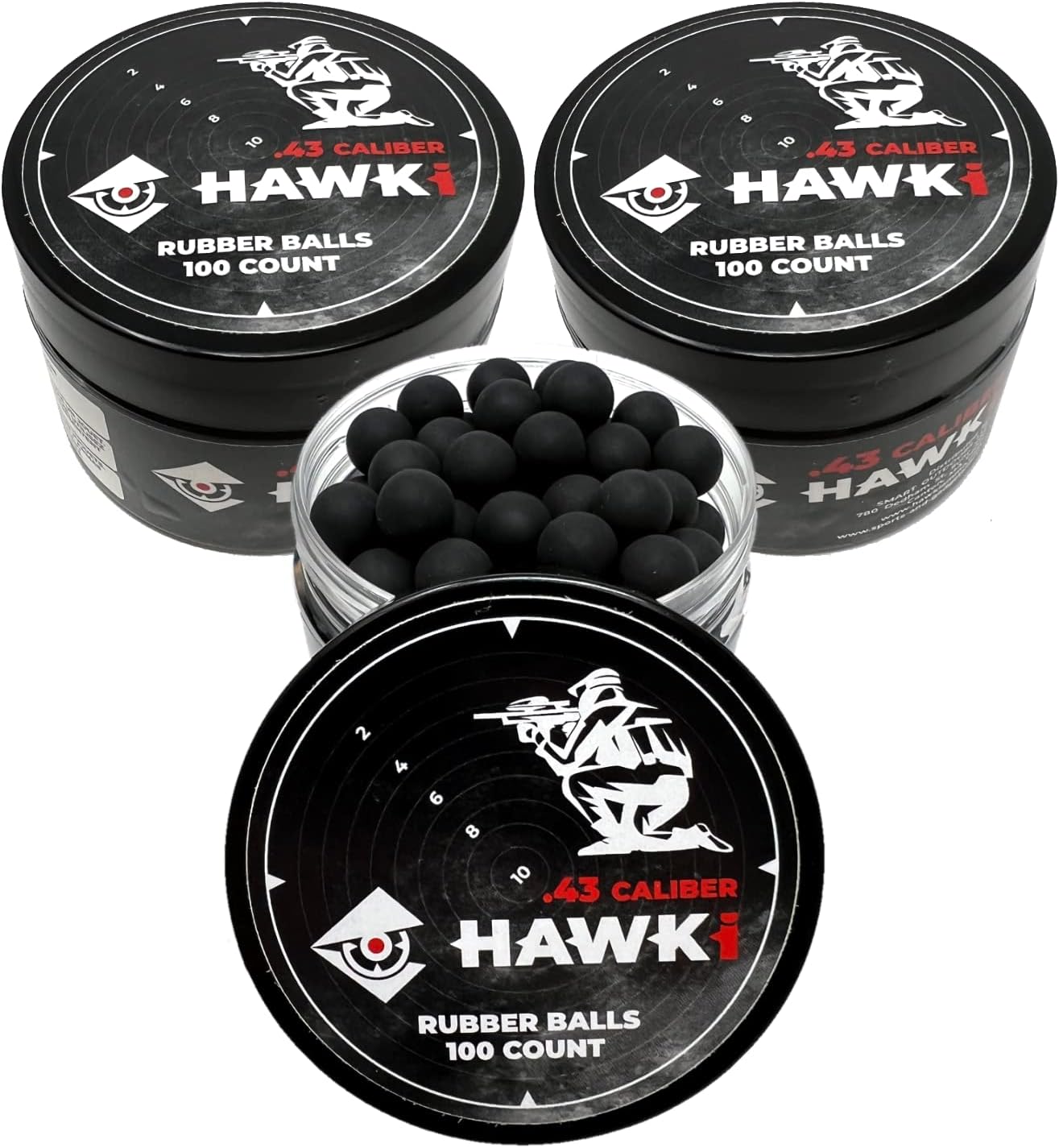 Reusable Soft Rubber Balls for Paintball Guns - .50/.43 Cal Training Ammo | Less Lethal