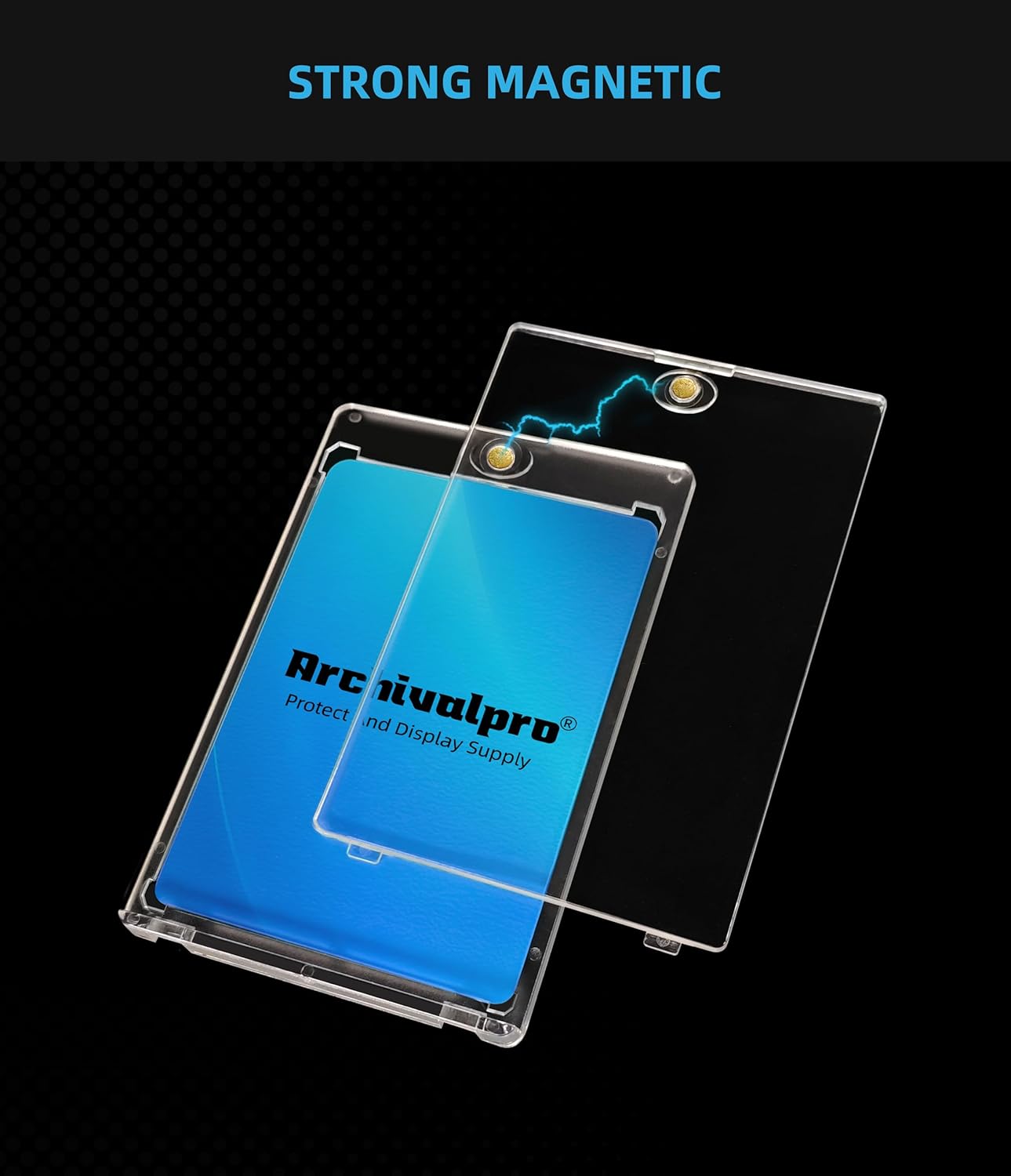 Magnetic Card Holder - Anti-UV Hard Acrylic for Trading & Baseball Cards | 1PC