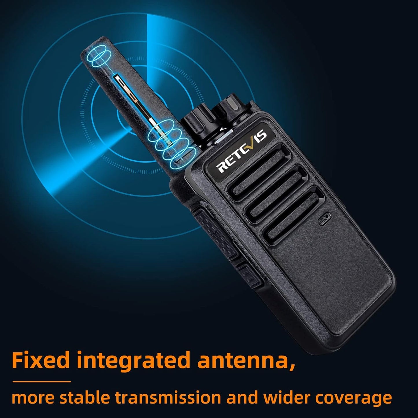 Retevis RT68 Two Way Radios - Heavy Duty Walkie Talkies for Adults | Long Range Rechargeable with USB Charging Base (6 Pack)