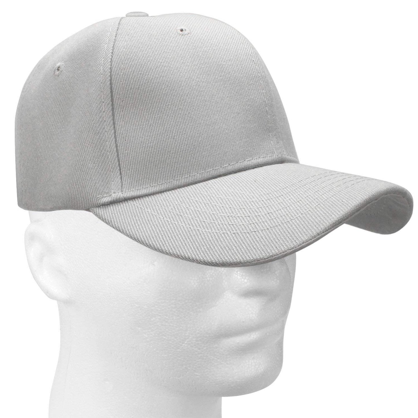 Falari Baseball Cap Adjustable Size for Running Workouts and Outdoor Activities All Seasons (1pc Light Grey)