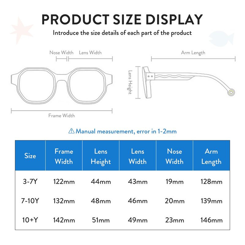 OLIVIO&CO Kids Sunglasses Youth Beach Sun Glasses Lightweight TR90 Frame UV400 Polarized Outdoor Shades for Boys Junior（Creative D） (Ocean Fantas, 3-7Y)
