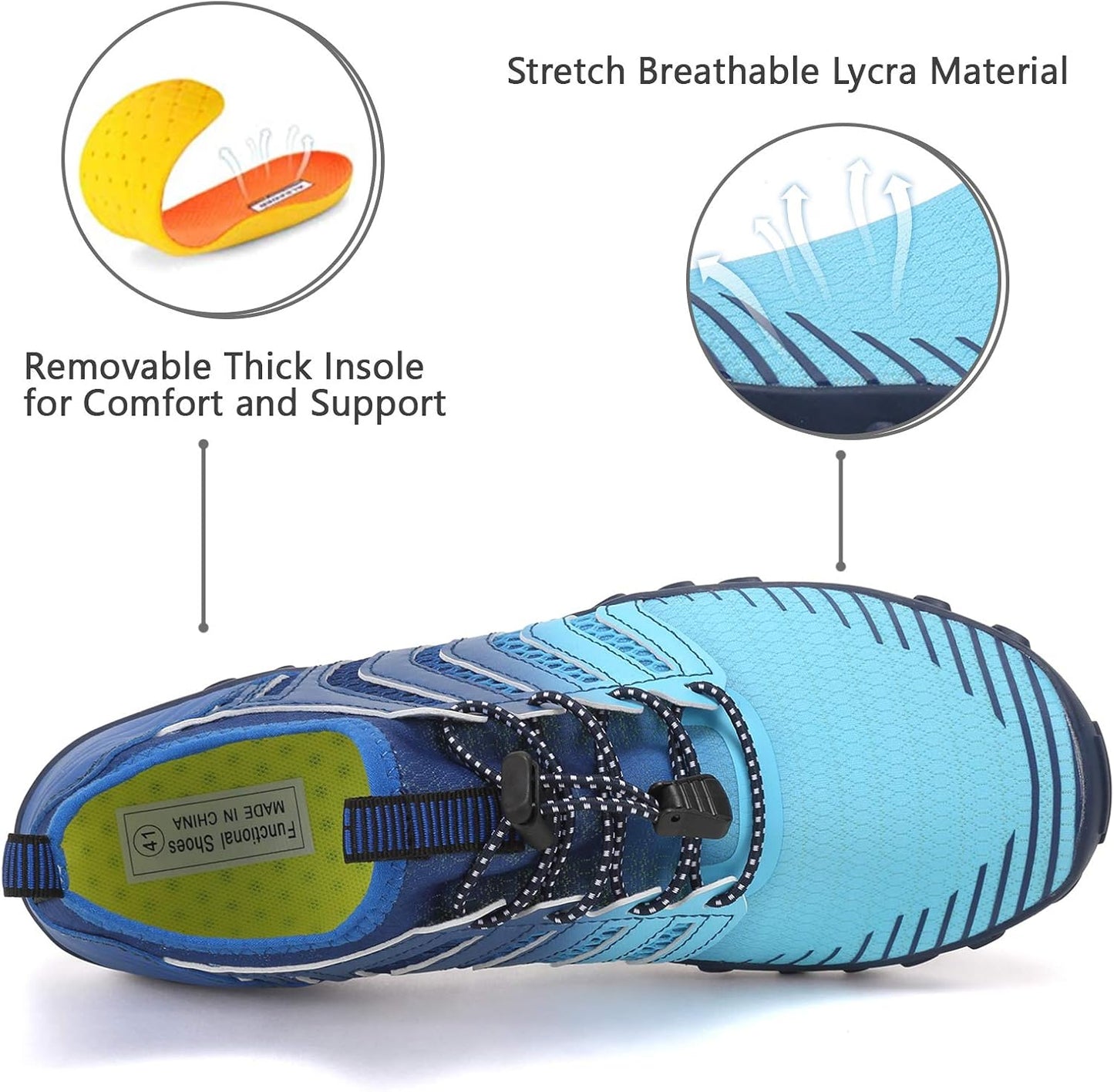 Water Shoes for Men & Women - Quick-Dry Barefoot Aqua Socks for Beach, Surf & Yoga | Lightweight & Comfortable