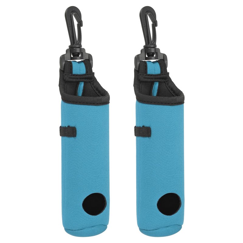 PATIKIL Golf Ball Carry Bag, 2 Pcs Golf Tee Holder Pouch Portable Neoprene Golf Ball Holder with Clip for Men and Women Storage Gifts, Sky Blue