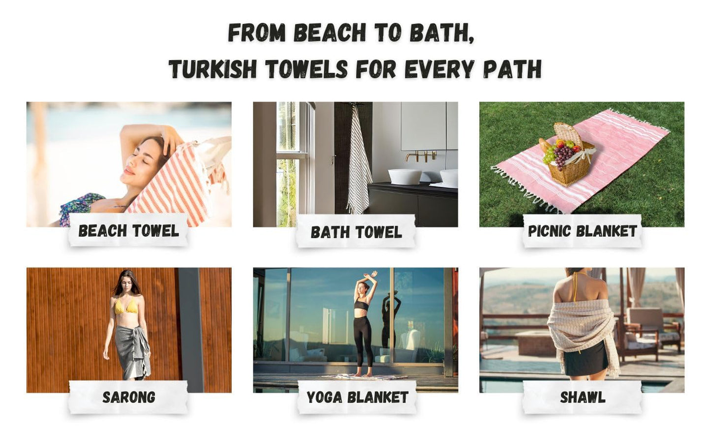 Bazaar Anatolia Turkish Beach Towel – 100% Cotton, Quick Dry, Sand Free Fall Decor Towel for Bathroom and Camping – Oversized 71x39 Inches – Arpa Orange