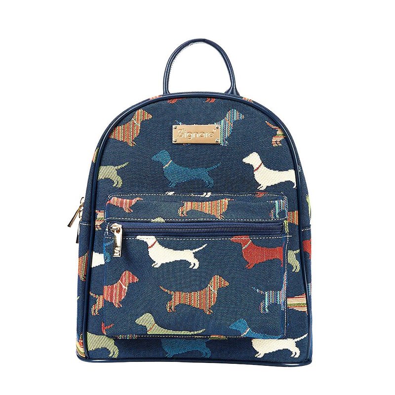 Signare Tapestry Women Backpack Rucksack Casual Daypack With Dachshund Dog (DAPK-DACH)
