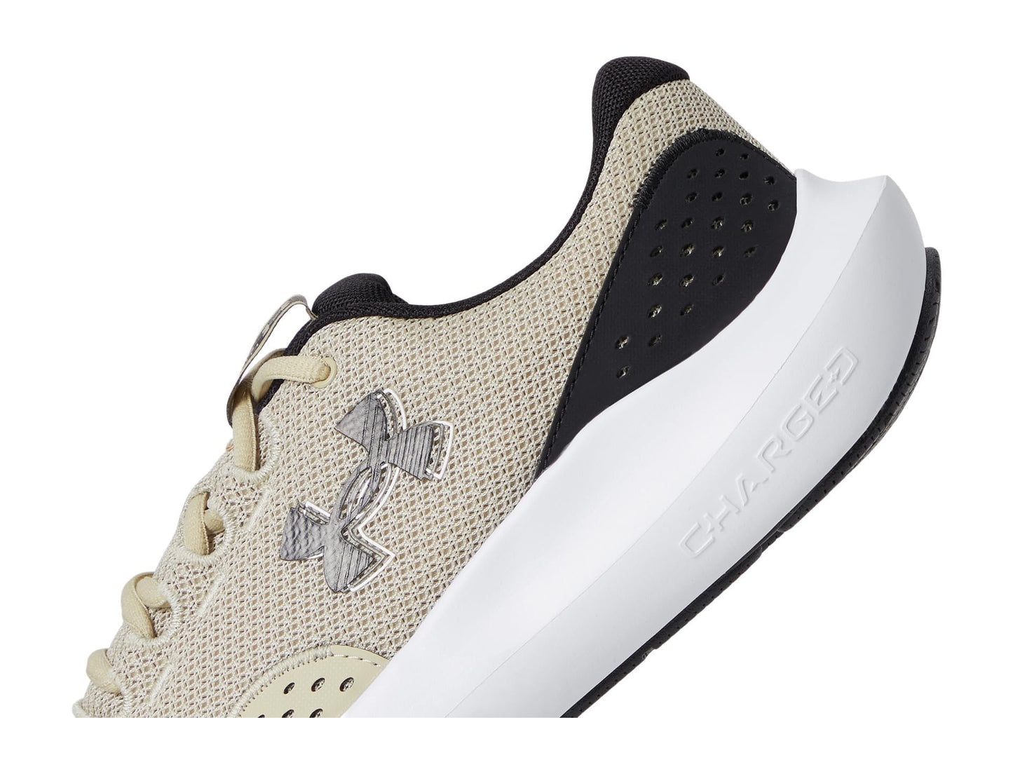 Under Armour Mens Charged Surge Khaki Base/Black/Black 15 Medium
