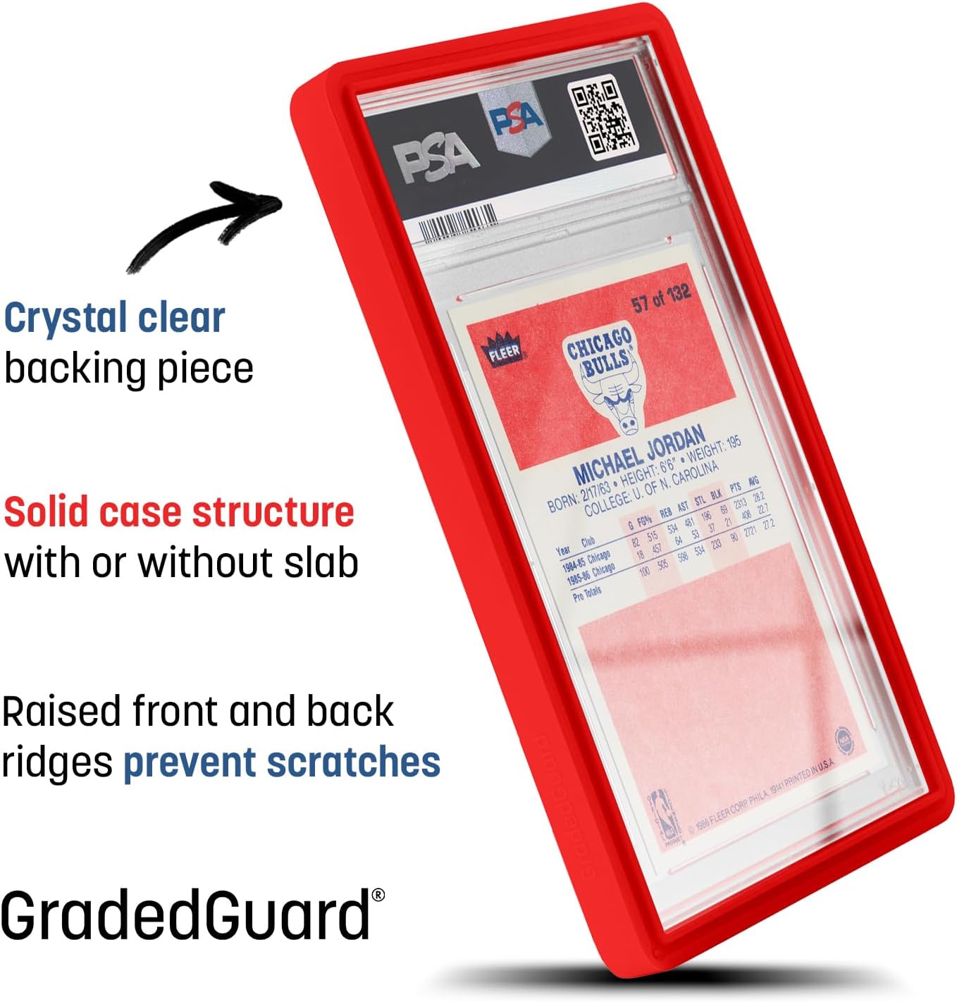 GradedGuard BGS Card Slab Protector Case - Impact Resistant TPU Holder | Standard Size, Blue