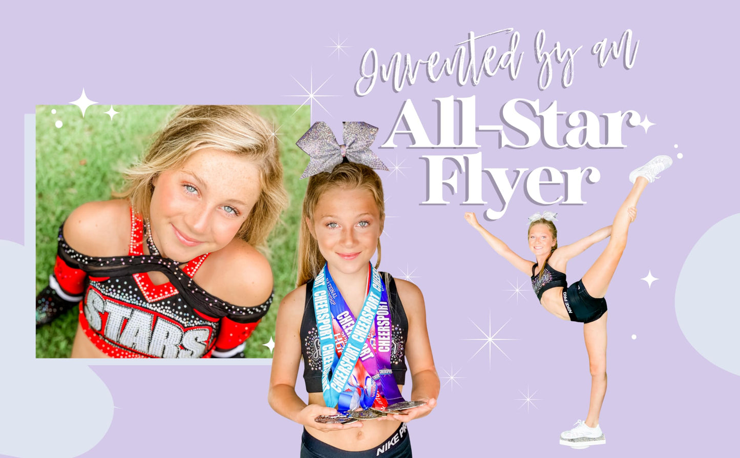 Stunt Trainer Flyer Cheer Balance Board for Cheerleader Balance & Flexibility Core Strength Training - Cheer Balance Trainer Stunting Practice Board Cheerleading Equipment for Flyers, Grey
