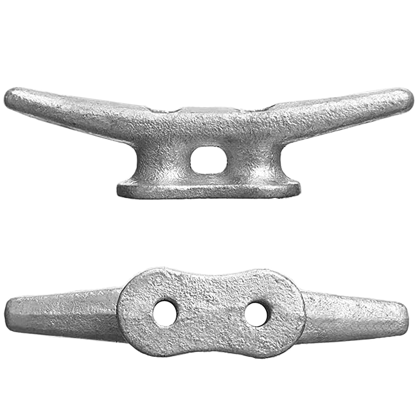 Laorde Cast Iron Dock Cleats 4 inch Small Boat Cleats Galvanized Marine Grade Rope Cleat for Mooring, Pier, Canoe, Nautical Maritime Decor, Tie Down (4 Pack)
