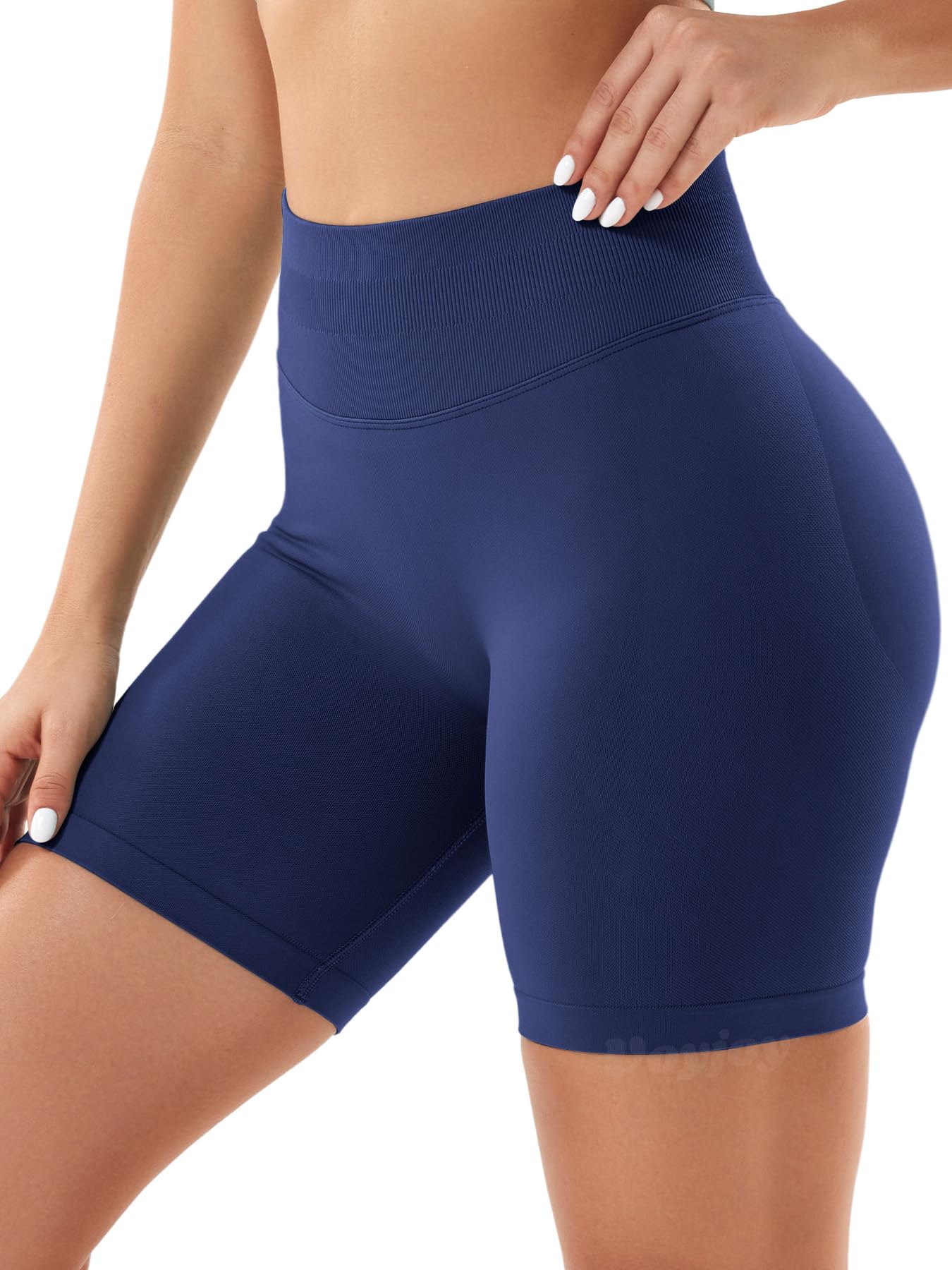 VOYJOY Women Workout Impact Shorts 2.5"/ 3.6"/ 4.5"/ 6" Scrunch Butt Lifting Gym Seamless Booty Biker Shorts