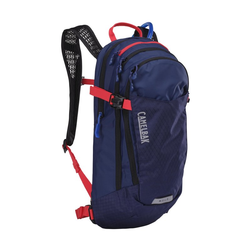 CamelBak M.U.L.E. 12 Mountain Bike Hydration Pack with 100oz Crux Reservoir, All Day Cooling and Smart Storage for Trail Riding, Deep Sea