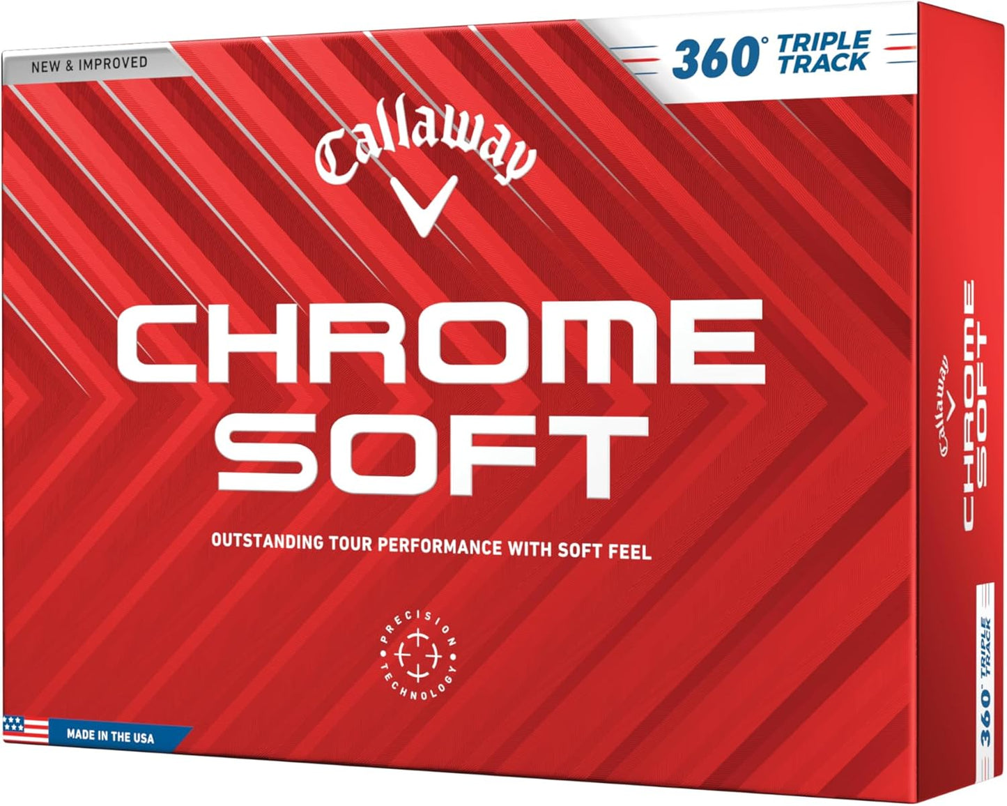 Callaway Golf Chrome Soft Golf Balls - Premium Performance & Soft Feel | 12-Pack