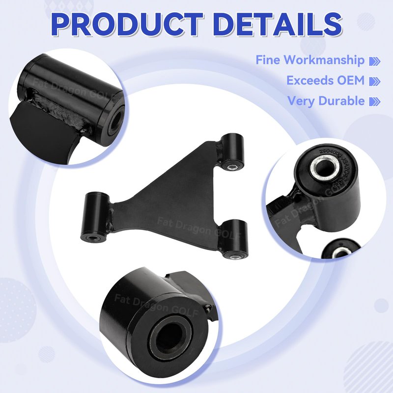 Panglong EZGO RXV Front Control A-Arm Assembly, Front Suspension A-Arm with Bushings and Sleeve-1PC, Suitable for 2008-up EZ GO RXV Gas and Electric Golf Cart, Replace OEM# 608089, 604654