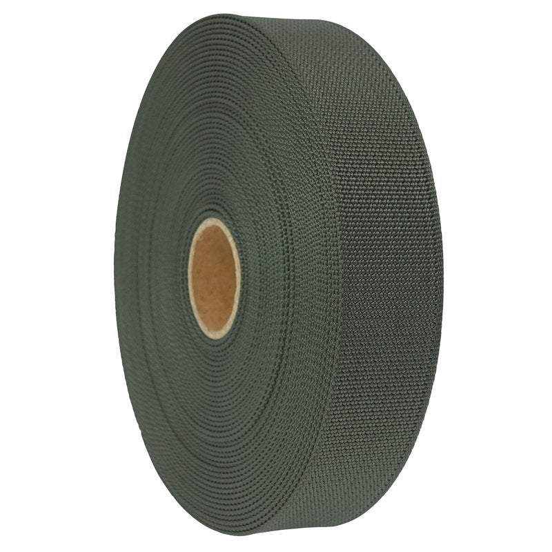 GM CLIMBING MIL-W-17337 Nylon Webbing Flat MilSpecs 1200Lbs for Tactical Goods, Backpack Straps, Loops, Slings, PALS MOLLE Webbing Adapter 1 inch x 30Ft / 10 Yards Ranger Green