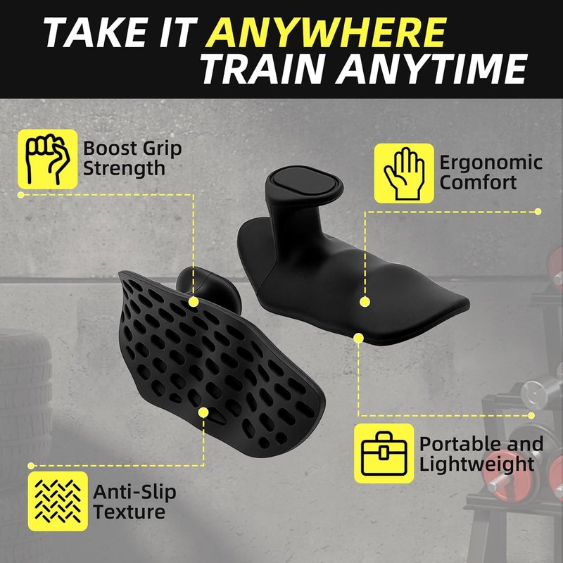 Anti-Slip Workout Grips - Ergonomic Silicone Gym Gloves for Weight Lifting & Fitness Training | Palm Protection