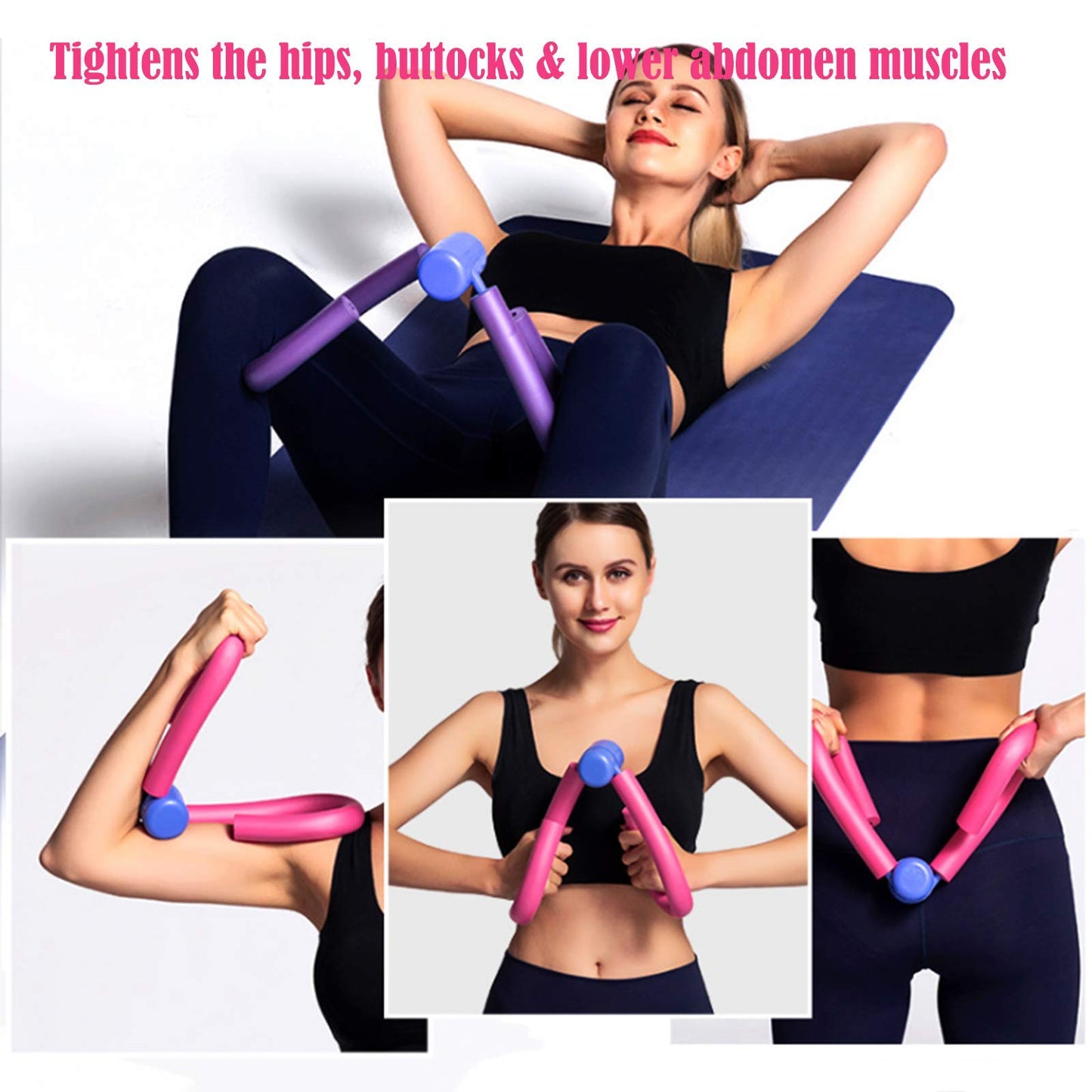 SigridZ Thigh Master,Home Fitness Equipment,Workout Equipment of Arms,Inner Thigh Toners Master,Trimmer Thin Body,Leg Exercise Equipment,Arm Trimmers,Best for Weight Loss(Pink)