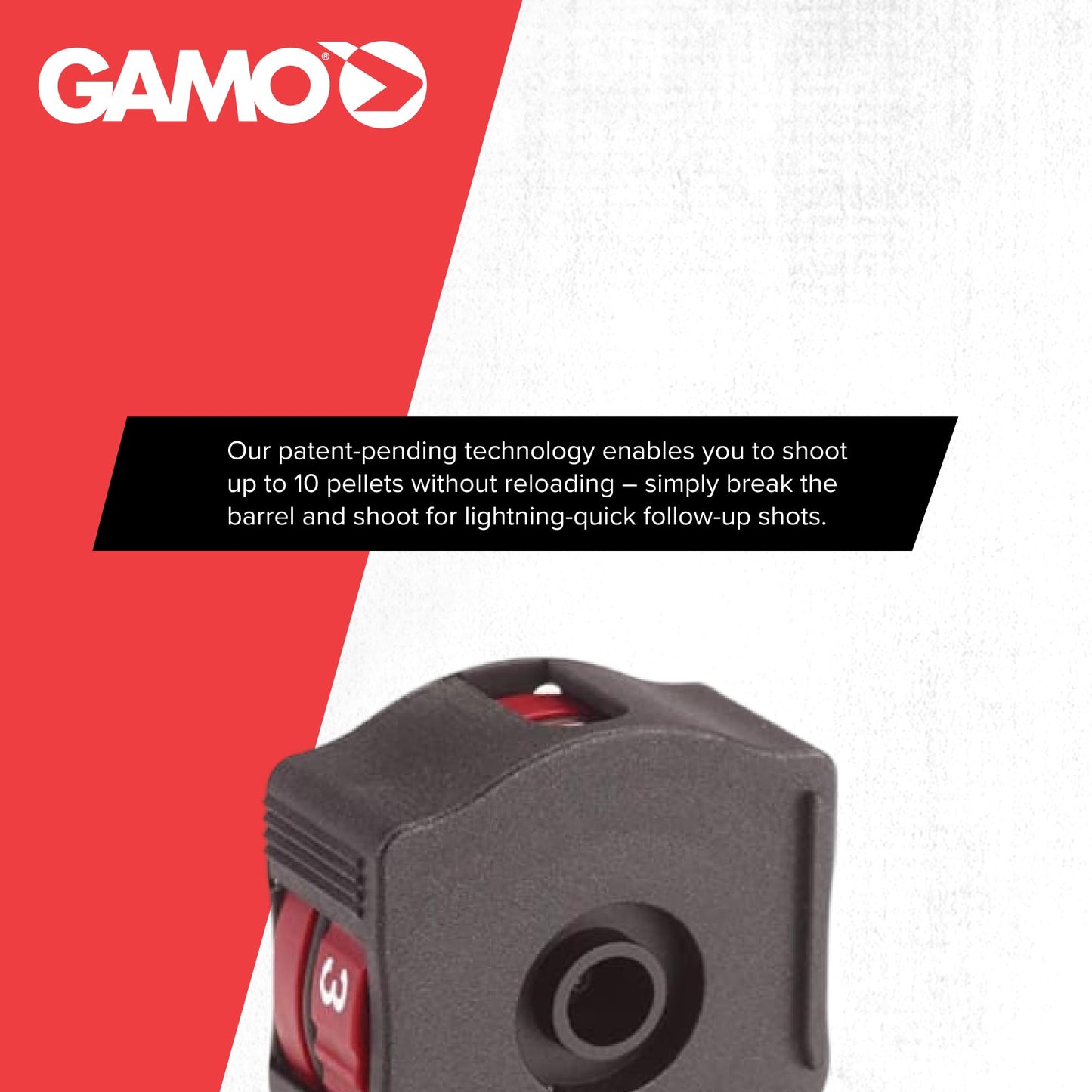 Gamo 10X Quick‑Shot Compatible 10‑Round Magazine -.22 Caliber