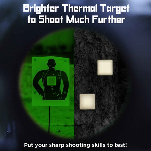 Internal Energy Thermal Target Combo Pack – Passive Rifle Shooting Targets for Zeroing, Extra-Bright Thermal Squares, Outdoor Range Practice, Reliable and Easy to Use