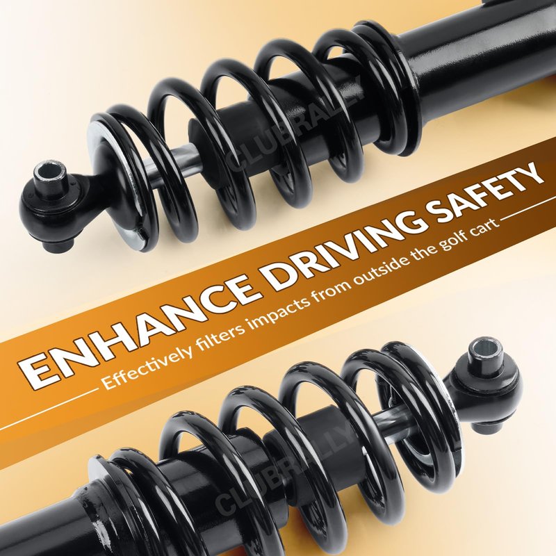 CLUBRALLY Front Shocks Absorber Set Applicable to Yamaha Drive G29 Golf Carts Passenger Side and Driver Side, OEM#JW2-F3390-00-00, JW2-F3350-00