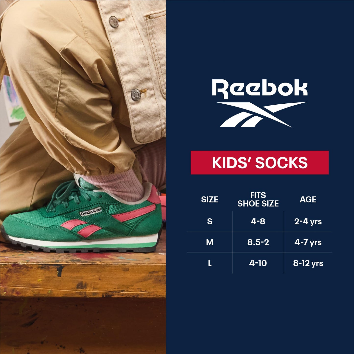 Reebok Boys Low Cut Socks - 12 Pack Stretch Performance No Show Socks with Arch Support - Cushioned Athletic Socks for Boys, Size Large, Black Logo