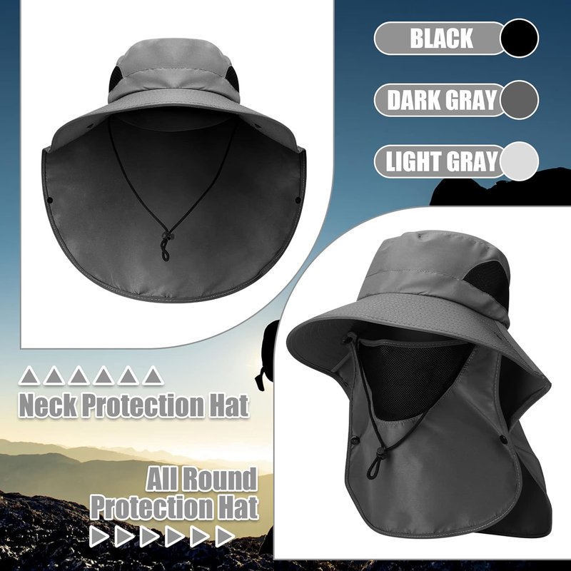 Berlune Sun Hats for Men & Women - 6-Piece UV Protection Set | Wide Brim Fishing, Hiking & Gardening