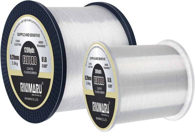 Fluoro Fishing Line - 100% Soft Fluorocarbon Coated - Durable & Strong